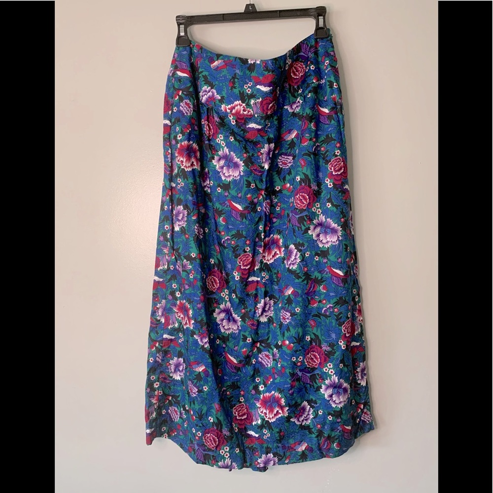 Vintage 90’s The Eagle’s Eye Floral Midi Skirt 14